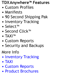 TDX Anywhere Features
