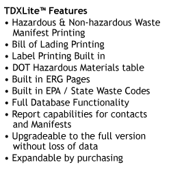 TDX Lite Features